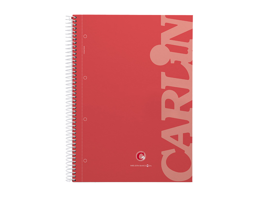 Papelería Carlin CUADERNO ESPIRAL CARLIN A4 MICRO TAPA FORRADA 120H