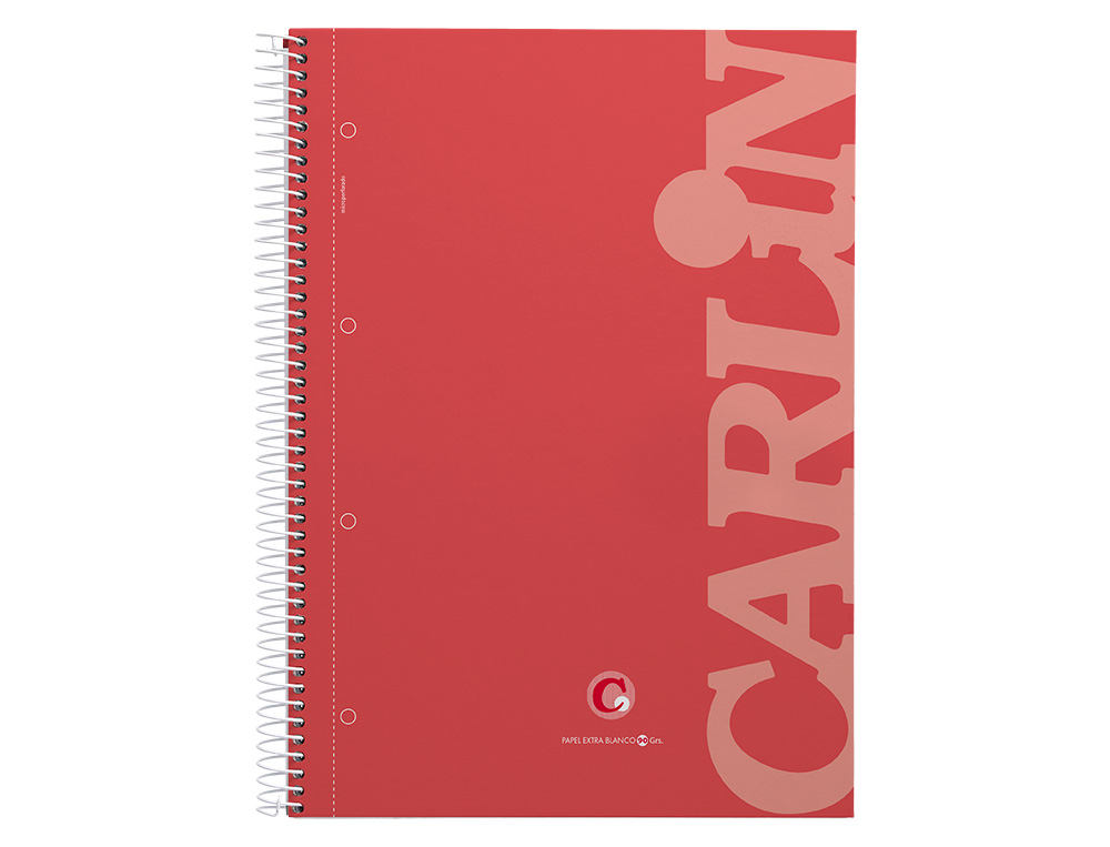 Papelería Carlin CUADERNO ESPIRAL CARLIN A4 MICRO TAPA FORRADA 120H