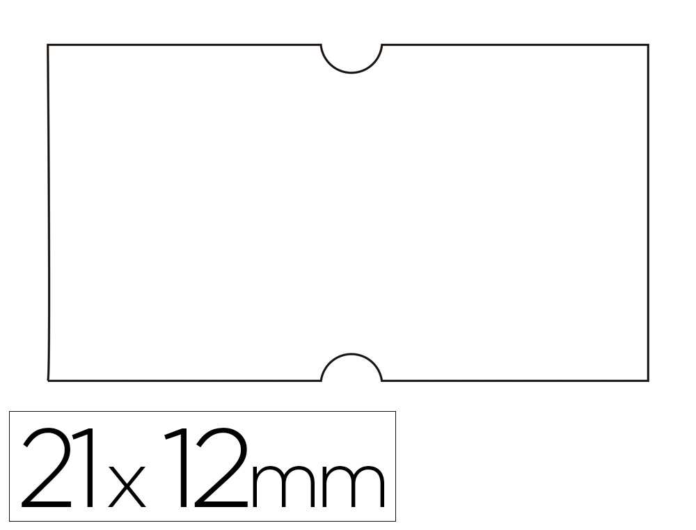 Papeler A Carlin Etiquetas Meto Apli X Mm Blanco Adhesivo
