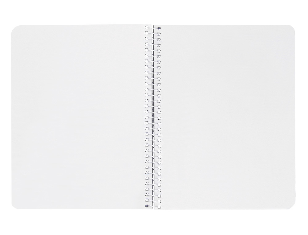 CUADERNO ESPIRAL LIDERPAPEL CUARTO WITTY TAPA DURA 80H 75GR LISO SIN MARGEN COLORES SURTIDOS