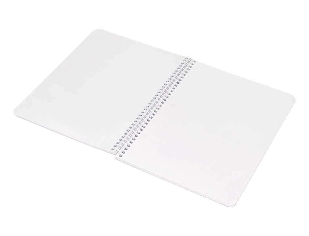 CUADERNO ESPIRAL LIDERPAPEL CUARTO WITTY TAPA DURA 80H 75GR LISO SIN MARGEN COLORES SURTIDOS