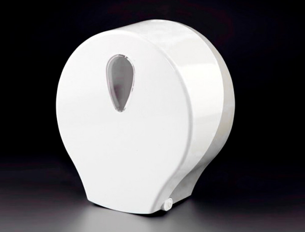 DISPENSADOR PAPEL HIGIENICO DAHI JUMBO ABS COLOR BLANCO 326X304X125 MM