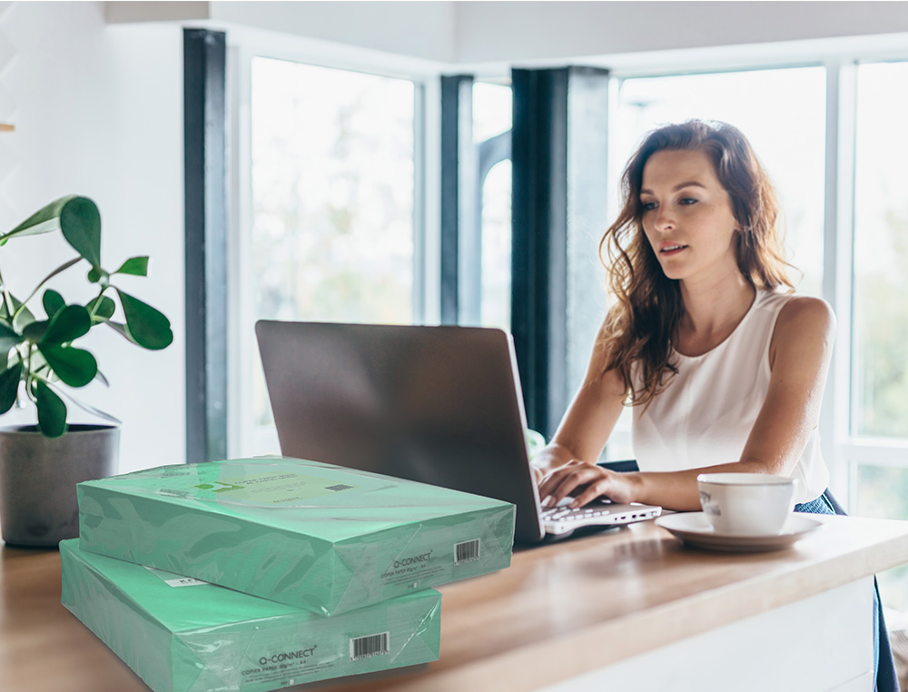 PAPEL COLOR Q-CONNECT DIN A3 80GR VERDE PAQUETE DE 500 HOJAS