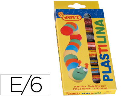 PLASTILINA JOVI ESTUCHE DE 10 BARRAS COLORES SURTIDOS