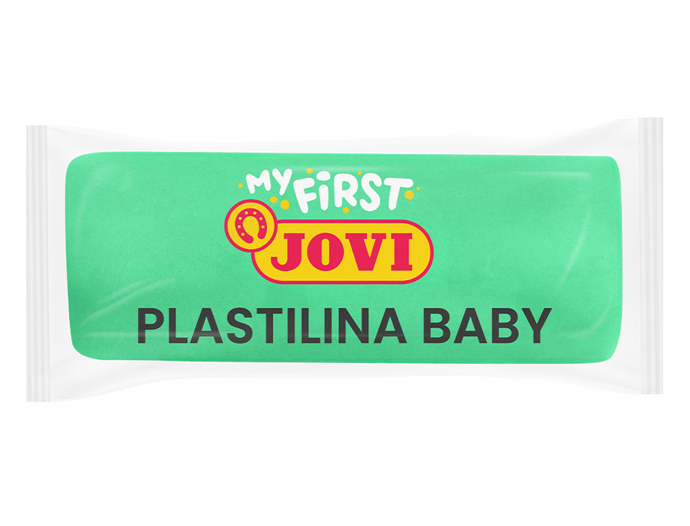 PLASTILINA JOVI MY FIRST BABY SUPER BLANDA 38 G COLOR VERDE CAJA DE 18 UNIDADES