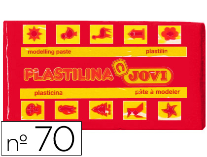 PLASTILINA JOVI 70 ROJO UNIDAD TAMAO PEQUEO