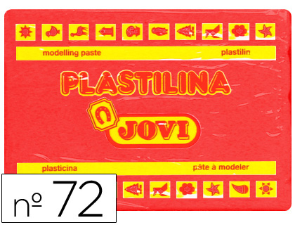 PLASTILINA JOVI 72 ROJO UNIDAD TAMAO GRANDE