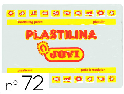 PLASTILINA JOVI 72 BLANCO UNIDAD TAMAO GRANDE