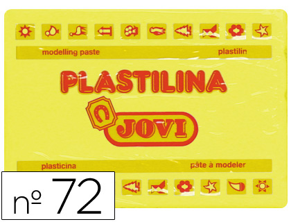 PLASTILINA JOVI 72 AMARILLO CLARO UNIDAD TAMAO GRANDE