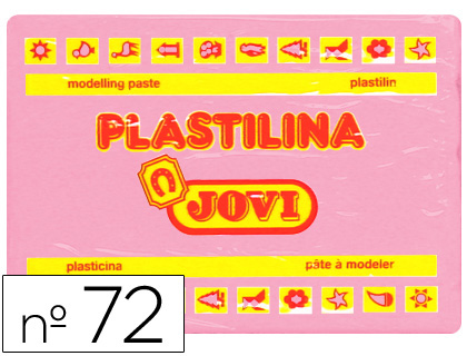 PLASTILINA JOVI 72 ROSA UNIDAD TAMAO GRANDE