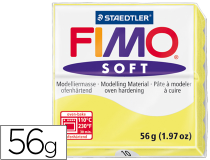 PASTA STAEDTLER FIMO SOFT 57 GR COLOR AMARILLO LIMON