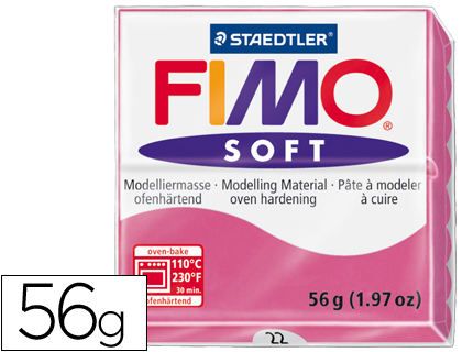 PASTA STAEDTLER FIMO SOFT 57 GR COLOR FRAMBUESA