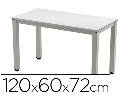 MESA DE OFICINA ROCADA EXECUTIVE 200AD02 ALUMINIO /GRIS 120X60 CM