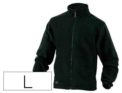 CHAQUETA DELTAPLUS POLAR CON CREMALLERA 2 BOLSILLOS COLOR NEGRO TALLA L